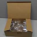 KIMOBER 12PCS Plastic Discs Ornaments,3.9 Inch Clear Flat Sphere Fillable Hanging Ornament Ball for DIY Craft Xmas Tree Decoration