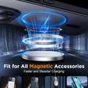 2 x SPIDERCASE Designed for iPhone 15 Pro Max Case, Magnetic Translucent [2 Tempered Glass Screen Protector] [Full Camera Protection] Anti-Fingerprint Anti-Scratch for iPhone 15 Pro Max 6.7, Black