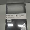 KECC Compatible with MacBook Air 13 inch Case 2010-2017 Release (Old Version) A1466 A1369 Italian Leather Hard Shell for MacBook Air 13.3 inch, Grey Leather