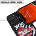 2 x Compatible with iPhone 11 Pro Case for Boys Cool Sports Basketball Shoes Style Phone Cover Soft Silicone Funny Pattern TPU Shockproof Protective Case (5.8 inch) (Black)