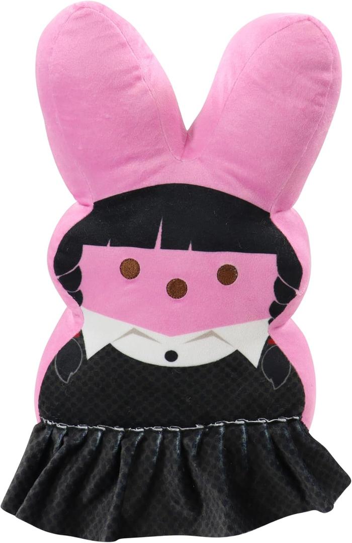 Animal Adventure | Shaggy Bunny Peeps | 15 Collectible Plush | Pink Emo Bunny