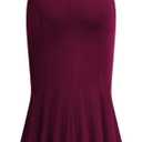 AISIZE Women's Elegant Off Shoulder Ruffle Formal Evening Long Dress (XL)