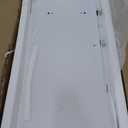 FACBOTALL Bookshelf and Bookcase with Doors, 6 Tier Double Wide Large Bookshelves, Open Display Shelves, 73'' Tall Bookshelf with Storage Cabinets for Home Office, Living Room, Library, White