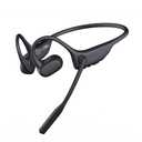 CXK Open Ear Headphones with Mic, Bluetooth Headset with AI Noise Cancellation Microphone Air Conduction Headphones Bluetooth 5.3 Wireless Headset with Mic for Work Call Meeting Driving