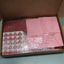 240 Pcs Mini Valentine's Day Cards with Envelopes Bulk for Classroom Kids Greeting 3.5 x 2.4'' Foldable Love Heart Greeting Wedding Card with Envelopes Stickers for Valentines Day