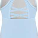 Phineein Girls Gymnastics Leotards Hollow Back Crisscross - Kids Sleeveless Ballet Dance Fancy Leotard,10-12 Years