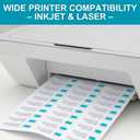 2 x CATIFLIN 1" x 2-5/8" Address Labels 1500 White Stickers, 30 Per Sheet, 50 Sheets Printable Paper for Laser Inkjet Printers, Adhesive Mailing Shipping Return Barcode Label