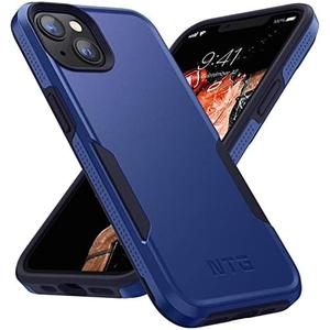 NTG Shockproof Case for iPhone 14 & 13, 2 Layer Structure Protection, Military Grade Anti-Drop, Cobalt Blue