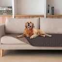 gogobunny 100% Double Sided Waterproof Dog Blanket Soft Pet Bed Cover Reversible Protect Furniture Couch Sofa Car for Puppy Large Dog Cat (Dark Coffee/Light Coffee, 30x70 Inch (Pack of 1)) 