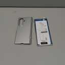 Slim Thin for Samsung Galaxy Z Fold 7 Case, Built-In Outer Screen Protector, Hinge Protection, Fold7 Full Body Hard Shockproof Phone Cover, Silver