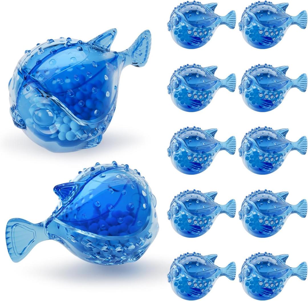 Humidifier Cleaning Fish - Humidifier Tank Cleaner Demineralization Cartridge | Prevents Hard Water Build-Up, Odor & Scale | Universal Fit for Most Humidifiers & Fish Tanks (12-Pack)