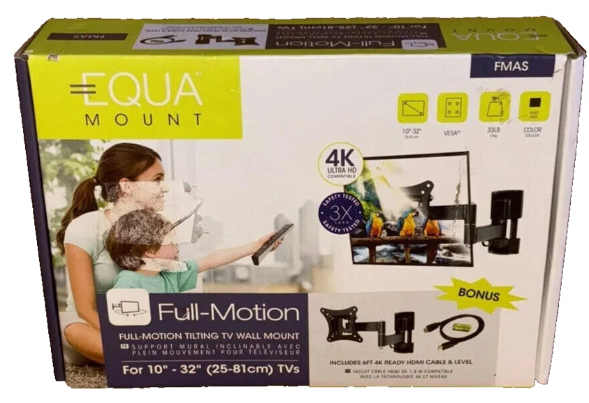 Full Motion TV Wall Mount for 12-29 Inch Monitor Bracket RV Camper
Flat Curved TV&Computer up to 22lbs,TV Wall Bracket with Tilt Swivel Extension,Max VESA 100x100mm,Articulating Monitor Mount