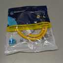 Eastman 48 Inch x 1/2 Inch OD Flexible Gas Line Connector with (2) 1/2 Inch MIP Fitting Ends for Natural Gas and Liquid Propane, Stainless Steel, Yellow, 20YE505048B