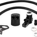 Mishimoto MMBCC-F2D-08BE Baffled Oil Catch Can Kit, Compatible with Ford Powerstroke 6.4L, 2008-2010