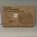 Pet Playpen with Door Dog Playpen Foldable Puppy Playpen for Puppies and Small Dogs 4-Panels Easy Assemble Easy Storing for Indoor and Outdoor, Garden Fence, Garden Border Fence (4 Panels)