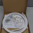 UrbanRed Flexible Bendable Ceiling Curtain Track, 9.8 ft (3 m), Mount for Rail with Curtain Tracks System, Room Divider, Curtains Rod, RV Ceiling Track for Curtains, White