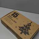 Brightown 15 Pcs Brown Velvet Christmas Balls, 3.15 Inch Velvet Ornaments for Christmas Tree, Christma Tree Flocked Ornaments Balls for Family Holiday Wedding Party Xmas Hanging Decoration