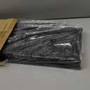 Yusong Small Narrow Side Table for Small Spaces, Slim End Table with Storage Bag, Sofa Snack Table with Adjustable Metal Mesh, 3 Tier Accent Skinny Beside Table for Living Room & Bedroom, Black Oak