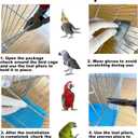 Small Bird Travel Cage - Lightweight Small Birds Starter Kit with Birdcages and Accessories Great for Parakeets Lovebirds Parrotlets Finches Canaries