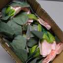 TELDRASSIL 4Pcs(26 FT) Artificial Rose Vine Fake Flower Garland Fake Silk Rose Hanging Vine for Wedding Party Background Arch Garden Background Decoration (Pink)