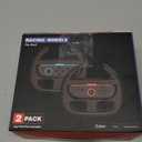 Steering Wheels for Nintendo Switch 2 (2025), Racing Wheels for Mario Kart World & 8 Deluxe, Bigger SL/SR Buttons, Switch 2 Games Accessories for Switch 2 JoyCon Controller, Easy to Install, 2 Pack Black