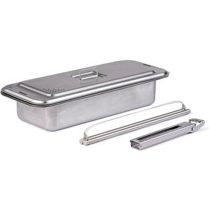 Wolf Grizzly Camp Cook Set | Campfire & Backpacking Cooking Gear | Stainless Steel Open Fire Cookware