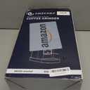 AMZCHEF Coffee Grinder, Burr Coffee Bean Grinder for Home Use with 48 Precise Grind Settings, Detachable Funnel Stand for Espresso, LED Control Panel, Anti-static Design, Silver