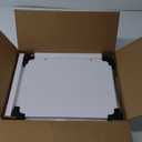 Furologee End Table with Charging Station, Nightstand with Fabric Drawers, Side Tables with USB Ports & Outlets, Night Stand with Storage Shelf & Hooks, for Living Room/Bedroom, White (1 pc(11"D x 14.96"W x 23.6"H))