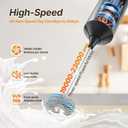 Upgraded Rechargeable Milk Frother Handheld, 3-Speed Electric Frother with 2 Whisks (Frother & Egg Whisk),304 Stainless Steel Drink Mixer for Coffee, Cappuccino, Hot Chocolate, Ideal Christmas Gift (Silver Charging Edition)