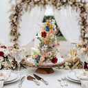 Canlierr 1 Set Wedding Cake Flowers Toppers Fall in Love Wildflowers Floral Cake Topper Decorations for Spring Summer Wedding Decorations Birthday Bridal Baby Shower Party, 6/8/10 inches