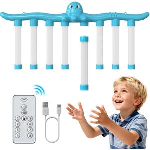 Reflex Drop Sticks Challenge Game, Hand-Eye Coordination Training Toy with 3 Speed Modes, Remote-Controlled Catching Sticks Reaction Game for Kids & Adults