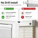 No Drill No Tools Top Down Bottom Up Blackout Cellular Shades White 36x42