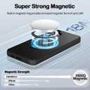 3-in-1 [360 Spin Stand+Magnetic+Ring Holder] Case for Samsung Galaxy S24 Plus / S25 Plus Fit for MagSafe, Military Grade Protective, Cover S24 Plus / S25 Plus Phone Cases for Women/Men 6.7Black