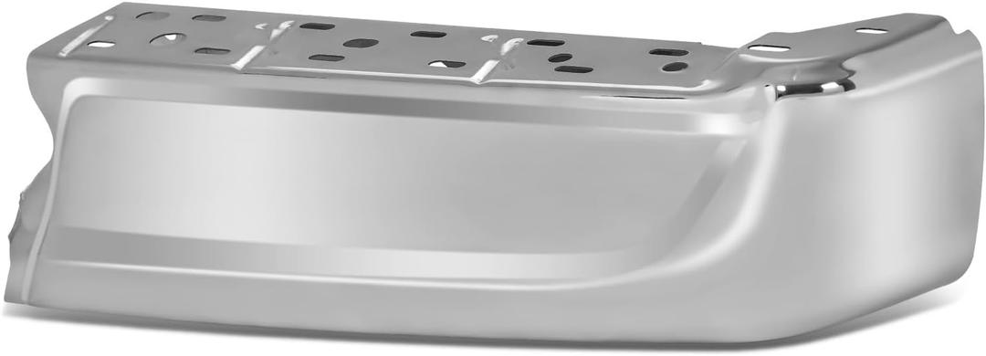 DNA MOTORING Rear Bumper End Cap Compatible with FORD F150 2021-2024, Fits Models Without Sensor, FO1102399, Passenger Side, Chrome, BUMP-R-F15021-C-01-CH-R