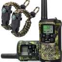 Walkie Talkies for Kids 22 Channel 2 Way Radio 3 Miles Long Range Handheld Walkie Talkies Durable Toy Best Birthday Gifts for 6 Year Old Boys and Girls fit Adventure Game Camping (Green Camo 1)