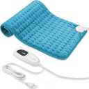 Heating Pad-Electric Heating Pads for Back,Neck,Abdomen,Moist Heated Pad for Shoulder,Knee,Hot Pad for Arms and Legs,Dry&Moist Heat & Auto Shut Off(Light Blue, 12''×24'')
