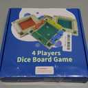 Shut The Box Dice Game 2-4 Players, Wooden Board Table Math Game with 8 Dices, Classic Tabletop Version Family Games for Adults and Kids