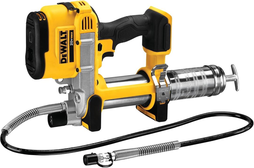 DEWALT Grease Gun 20V MAX, Cordless Electric Grease Gun 42 Hose, 10,000 PSI, Variable Speed Triggers, Tool Only (DCGG571B), One Size
