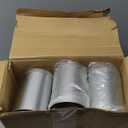 Meanplan 12 Pcs Tea Tin Canister with Airtight Double Lids Round Tin Can Box Small Kitchen Tea Canister Loose Leaf Storage Containers for Loose Bags Coffee Sugar Candy Spices(Silver,16 oz)