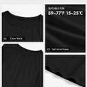 ATHMILE Womens Long Sleeve Shirts Pleated Business Casual Basic Tunic Tops Fall Tees Clothes (Black, XXL)