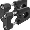 Handlebar Risers - 7/8" 22mm Motorcycle Handlebar Mount Clamp Risers, Handlebar Lift Clips for Razor MX650 Coleman Bt200x Ct200 Mega Moto 80/105 Mini Bikes SSR 125 Motorcycle Dirt Bike Pit Bike (Black)