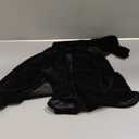 L'VOW Women's Black Cloak with Hood Medieval Velvet Hooded Cape Renaissance Short Christmas Cape