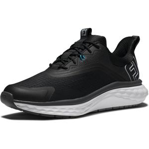 FootJoy Men's Fj Quantum Golf Shoe (11 Wide, Black/Black/White)