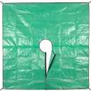 Landscape Trimming Tarpaulin, 78.7"X78.7" Pruning Tarp with Hole, Four Corners Have Pull-Tabs for Easy Fixing Around Shrubs and Trees