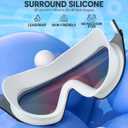 Zoomsnail Swim Goggles 2 Pack, Rimless Wide View Swimming Goggles for Adult, Anti-Fog UV Leaking Pool Goggles for Men Women