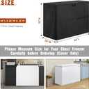 Chest Freezer Cover for Outside - Waterproof Dustproof Deep Refrigerator Covers,Fit for Patio Compact Icebox 7 Cubic Feet (44"L X 26"W X 33"H)