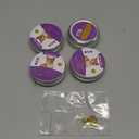 Weewooday 4 Pcs Cat Calming Collar Adjustable Pheromones Scent Relaxing Cat Collar with 2 Pendant for Puppies Reduce Stress Aggression Anxious, up to 15 Inches (Purple, Gold)