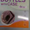 Travel Bottles with Case, 4x2oz TSA Approved, Leak-Proof, Press to Unlock, Compact & Portable Travel Toiletries (Black)