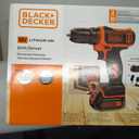 BLACK+DECKER 12V MAX Cordless Drill/Driver, Battery and Charger Included (BDCDD12C)
