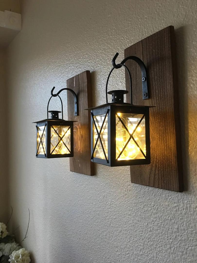Outdoor Wall Lights 2 Pack, Exterior Wall Sconces Light Fixture with Seeded Glass, Waterproof and Anti-Rust Bronze Lanterns for Front Door, Entry, Porch, Patio, and Gazebo